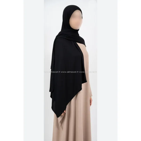 Akhawat Grand hijab en modal coton stretch, 185 × 85 cm