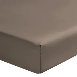 Alexandre Turpault Drap housse Nouvelle Vague en lin, 160x200 cm, blanc