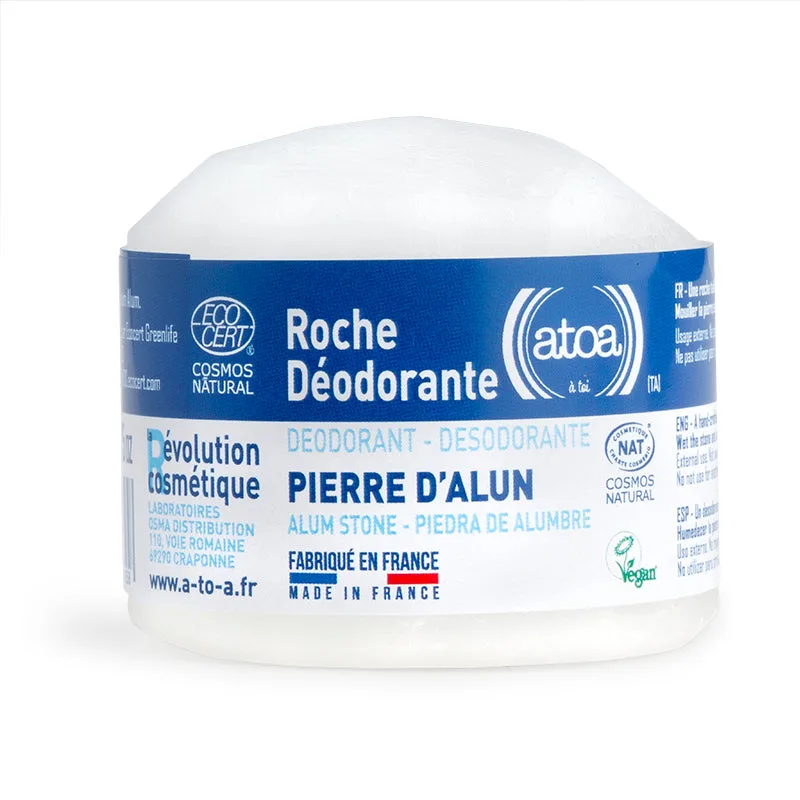 ATOA (Laboratoires Osma) Bloc déodorant pierre d'alun certifié COSMOS NATURAL, 150 g