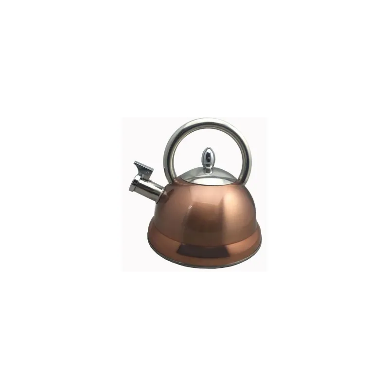 Baumalu Bouilloire à sifflet 3 L inox coloris cuivré (342782)