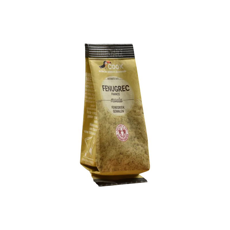 Cook (Arcadie) Fenugrec moulu bio, flacon de 55 g
