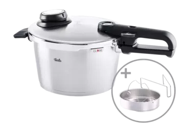 Fissler Vitavit Premium 6 L avec panier vapeur et trépied, 22 cm