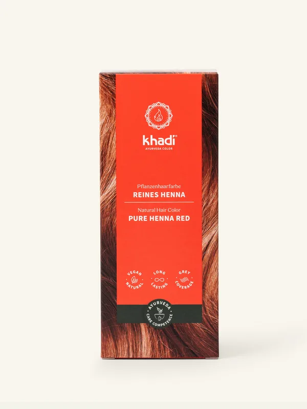 khadi Coloration végétale Henné Pur, coffret de 100 g