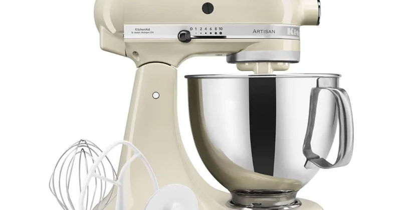 KitchenAid Robot pâtissier Artisan à tête inclinable 4,7 L, crème (5KSM125)