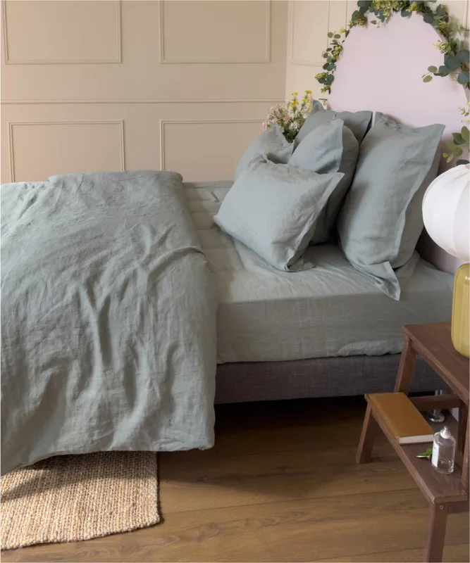 Le Drap Français Drap-housse Lin lavé français, 160x200 cm