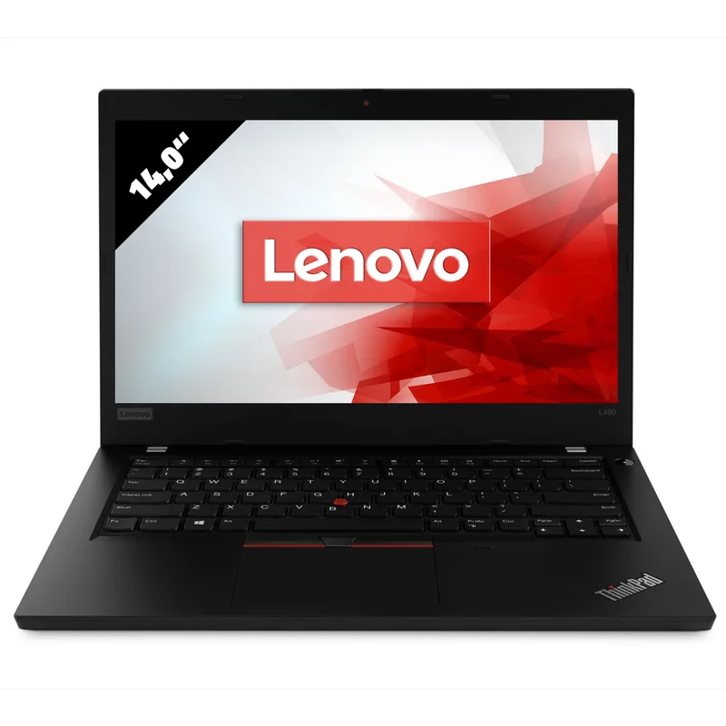 Lenovo ThinkPad L490 14 pouces, Core i5-8265U, 8 Go, SSD 250 Go, AZERTY, reconditionné en bon état (AfB)