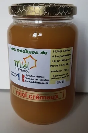 Miel in France Miel crémeux, pot de 1 kg