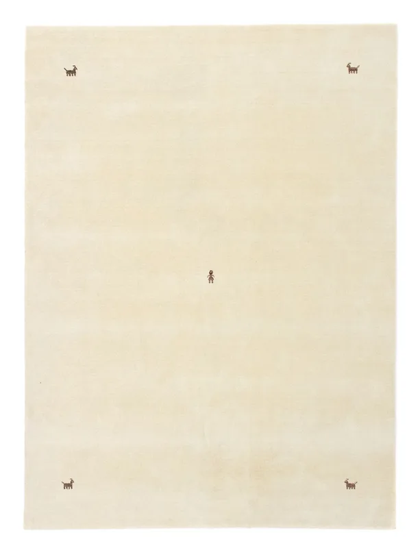 Morgenland Tapis Gabbeh indien Sahara - Tapis en laine (70 x 140 cm, beige)