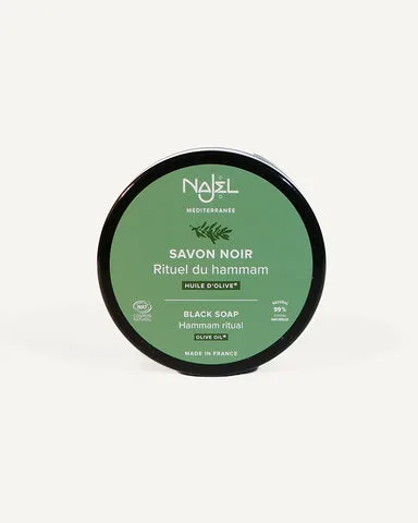Najel Savon noir d'Alep à l'huile d'olive, pot de 180 g