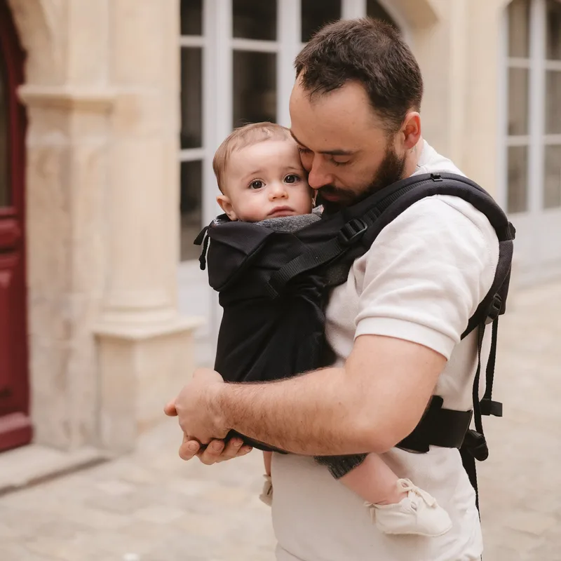 Néobulle Néo, porte-bébé physiologique préformé, noir