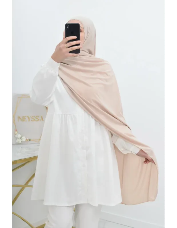 Neyssa Shop Hijab jersey premium Mayssoune, 2 mètres (200 × 75 cm)