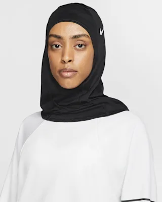 Nike Hijab Nike Pro 2.0 (CN0048-010, noir et blanc)