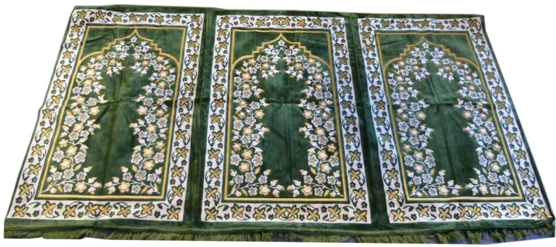 Orientica Large tapis de prière (3 places) en velours