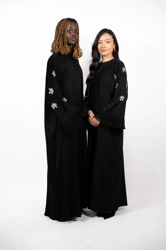 Palm Paris Abaya Nejma « La douce », nidha premium, voile inclus