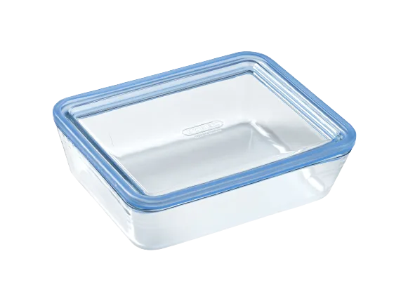 Pyrex Zero Plastic : boîte de conservation rectangulaire 100 % verre, 1,5 L (réf. 242A000)