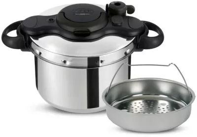SEB Clipso Minut' Easy 6 L noir, autocuiseur inox